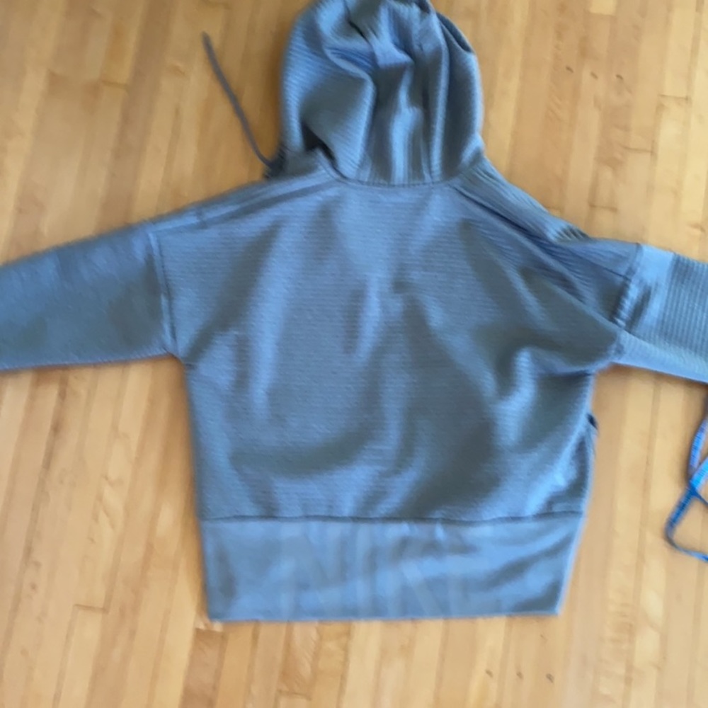 WOMENS MEDIUM NIKE FULL ZIP HOODIE JACKET  TOP SHIRT GREY